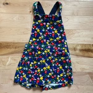 Mini Boden 4/5 floral velour shortalls